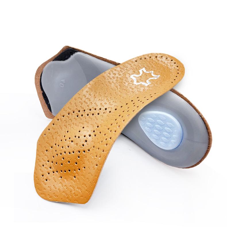 Leather Arch Support Pad for Flat Feet: XO-Leg Correction & Heel Shock Absorption