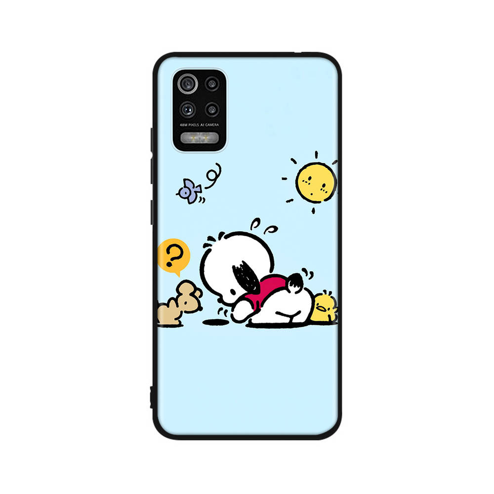 Чехол KT73 Pochacco для Samsung A04 A14 A23 A34 A54 M23 M33 M52 M53 Realme 10 9 C30S C35 C55 VIVO Y02S Y21 Y33S Y51 X80 Pro Прозрачный чехол