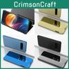 S10 For Leather Like Mirror Phone Cover Built In Stand Features Shockproof