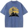 Принтованная мужская футболка для катания на горном велосипеде Мужская женская модная футболка оверсайз Винтажная цветная мужская футболка