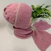 Зимние вязаные шапки и шарфы Skullies, комплект из холодного шарфа для защиты ушей, теплые шапки для девочек, ветрозащитные шапки для велоспорта и женщин, кепки для активного отдыха