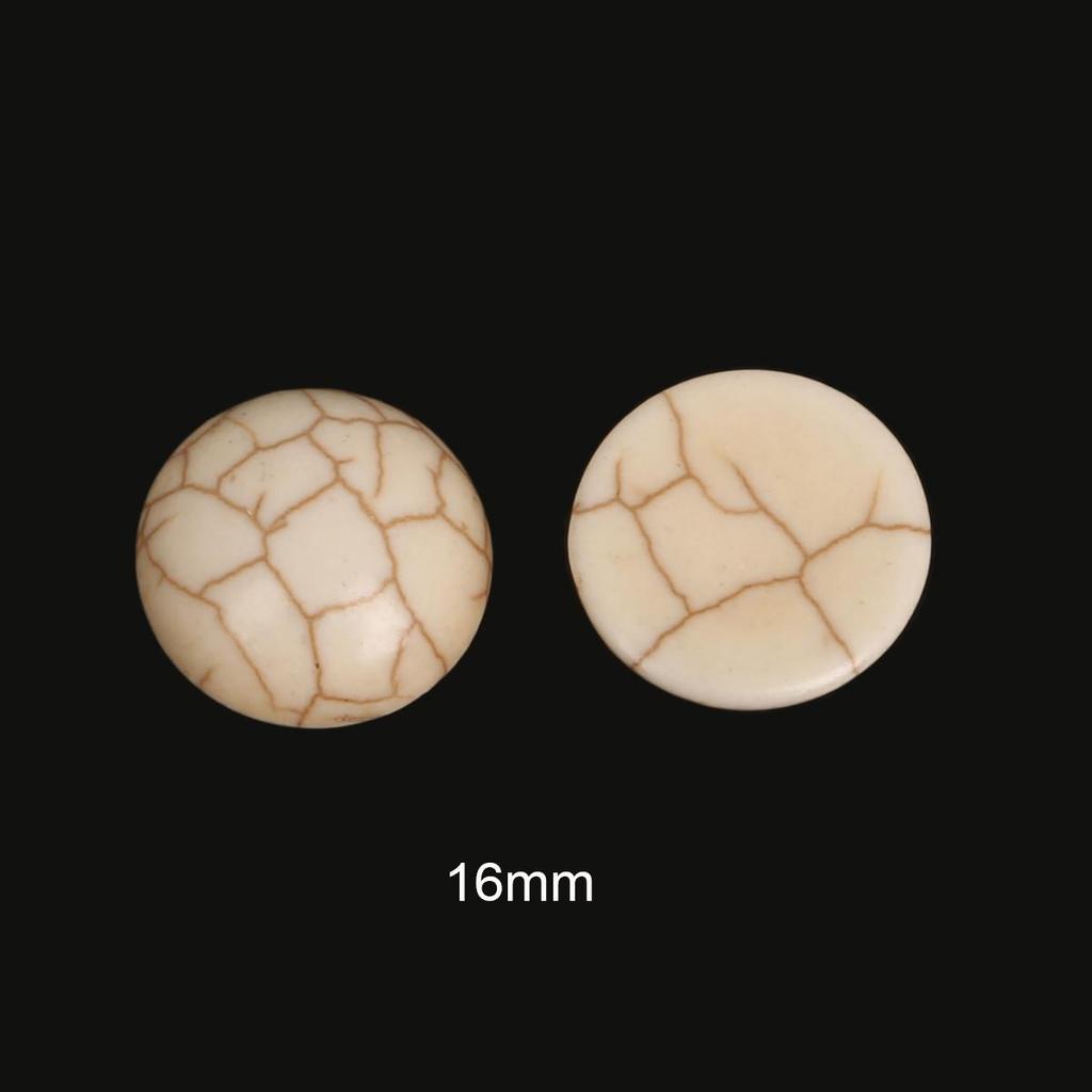 Синтетические бирюзовые белые бусины с круглым камнем, круглые бусины для изготовления ювелирных изделий, браслет, ожерелье, ножной браслет