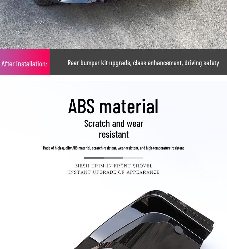 Compatible Rear Diffuser, Spoiler & Side Skirts for 10th Gen Civic – No-Cut Installation