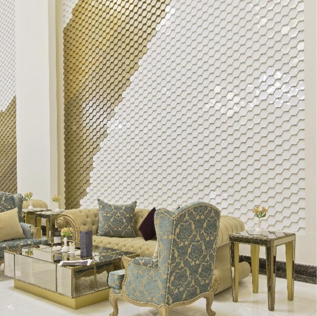 3D Wall Panel Mold for Gypsum, Plaster or Concrete Tile for Decorative Wall Panels 'Roof'
