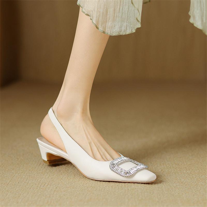 Модные новые летние сандалии из спилковой кожи, женская обувь, сандалии с квадратным носком для женщин, модные сандалии на массивном каблуке, обувь на низком каблуке, черные