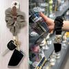 Soft Silk Wrist Lanyard  Keyring Large Intestine Elastic Key Chain Ring New Portable Anti-lost Car Straps Stylish Keychain Gift