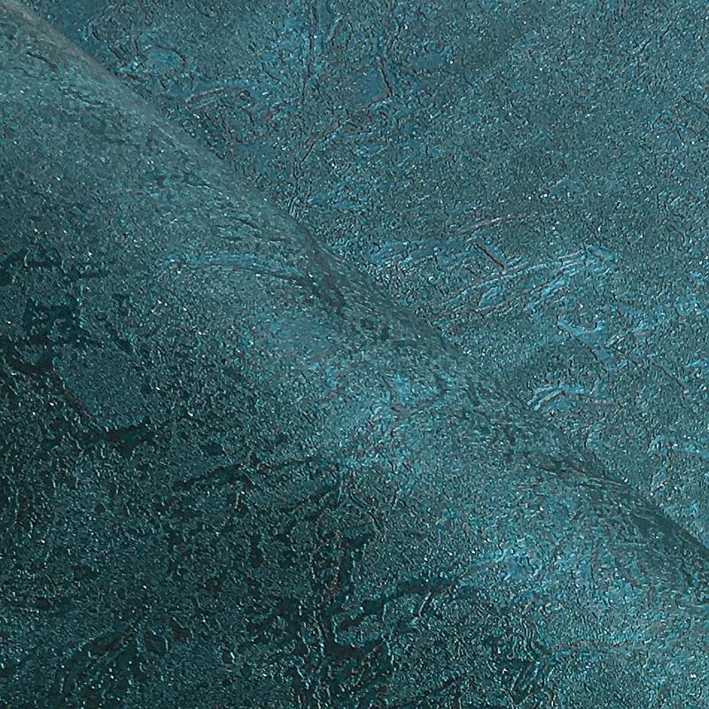 Темно-бирюзовые металлические обои под мрамор, индустриальный винтажный однотонный текстурированный винил, павлиново-зеленые обои для фона гостиной
