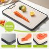 Double Sided Food Grade Pure Titanium Cutting Board for Kitchen Wheat Straw PP Chopping Boards for Meat Vegetables Fruits Cheese