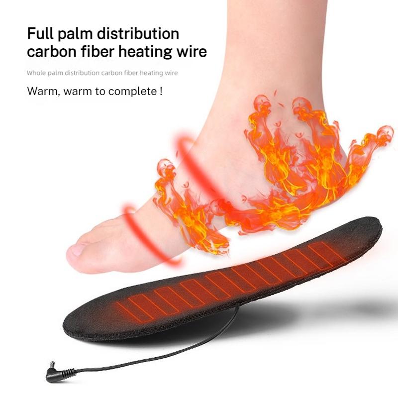 1 пара Зимние Электрические Греющие Стельки Электрическая Грелка для Ног Термостельки для Обуви Унисекс Грелка для Ног Греющие Стельки Теплый Носок Накладка Коврик