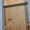Living Room Divider Crystal Bead String Curtain 1X2 M Tassel Fringe Door Curtain for White Salon and Sheer Wedding Decoration
