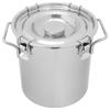 6L Stainless Steel Storage Bucket Sealed Grease Container Metal Milk Cereals Food Grain Storage Container With Lid