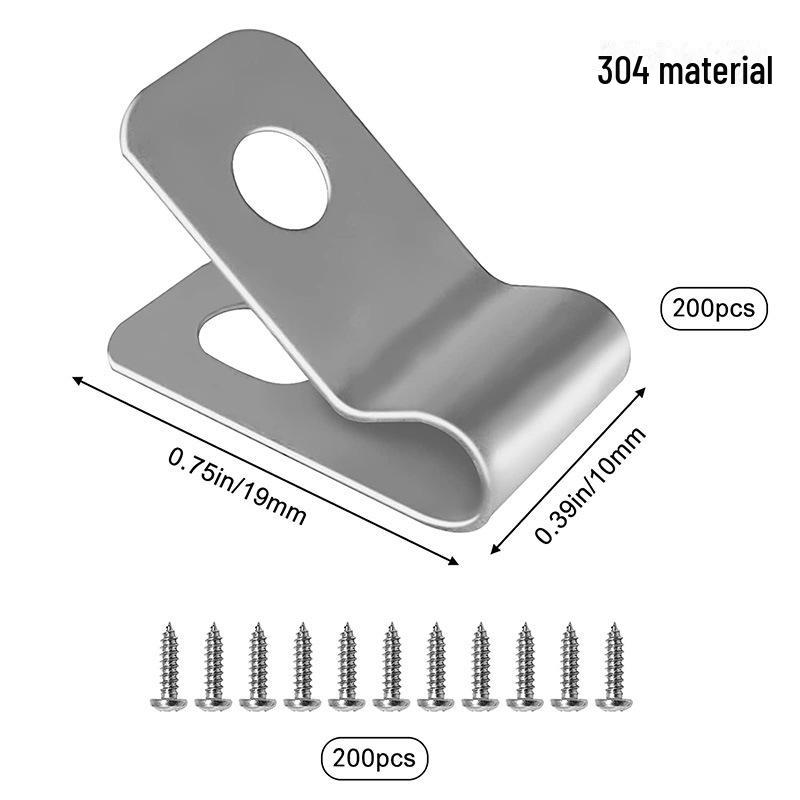 Зажимы из нержавеющей стали для скота и деревянных/металлических ограждений
