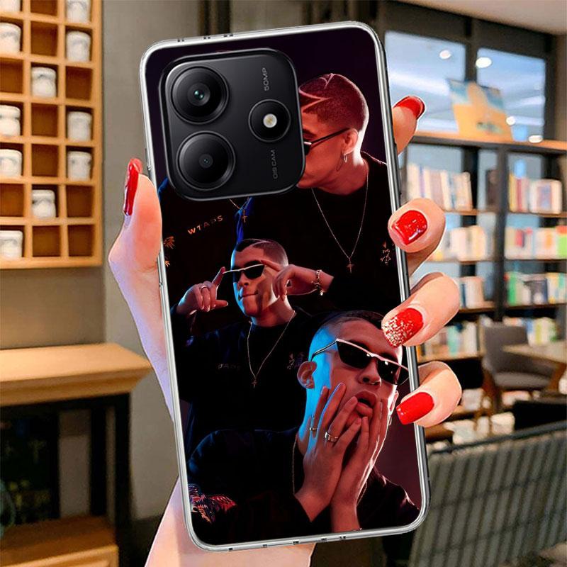Чехол для телефона Bad Bunny X100pre для Xiaomi Redmi Note 15 14 13 12 11 10 Pro Plus 14S 12S 11S 11T 11E 10S Мягкий чехол-бампер Redmi Нет