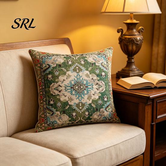 Hidden Zipper Pillowcase Boho Throw Pillow Covers, 18 x Inch Bohemia Case Ethnic Style Cushion Case, Decorative for Sofa Couch Cover