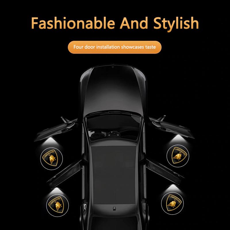 Car Door HD Projector Lamp LED Decoration Atmosphere Light For Lamborghini Urus LP570 LP610 Urus LP700 770 Gallardo Aventador