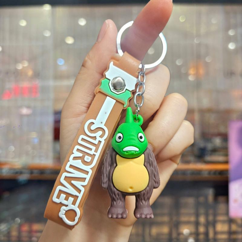 Брелок-кукла Шаньхайцзин Экзотический зверь Смешной Абстрактный Человечек из деревянных палочек Акула Маленькая подвеска