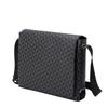 Men's Business Shoulder Bag Vintage Checked Crossbody Bag Clamshell Men's Travel Briefcase Large Capacity