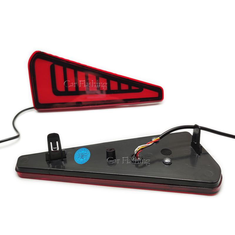 Car LED Rear Fog Lamp Bumper Light Auto Brake+Daylight+Turn Signals Dancing Brake light For Toyota NOAH VOXY 80 Series