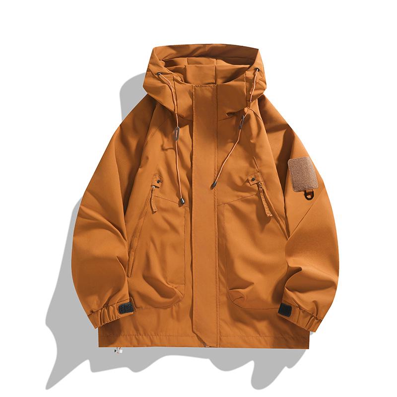 2024 Весна/Осень Корейский стиль Куртки для улицы с капюшоном для мужчин и женщин