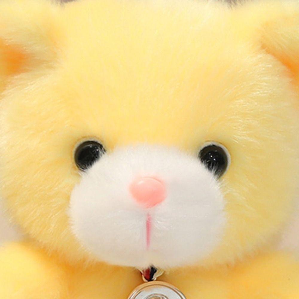 Anti-lost Colorful Bear Plush Toy Cartoon Bear Plush KeyChain Colorful Bear Pendant Girls