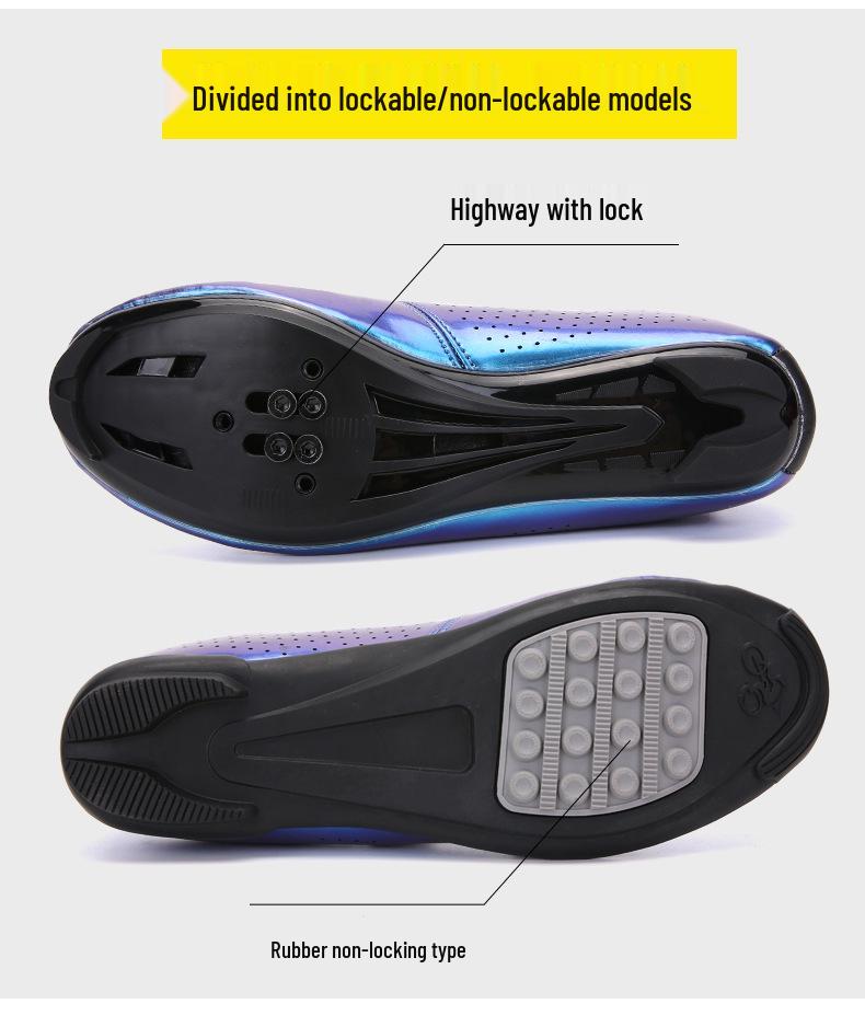 Весенне-летние мужские и женские контактные велотуфли для горного и шоссейного велоспорта с жесткой широкой подошвой.