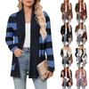 Women's Long Sleeve Cardigan V Neck Fashion Printed Shirt Lightweight  Casual Loose Thin Cardigans With Pockets