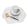 PVC Placemats Heat-Resistant Waterproof Oil-Proof Dining Table Mats Rose Design