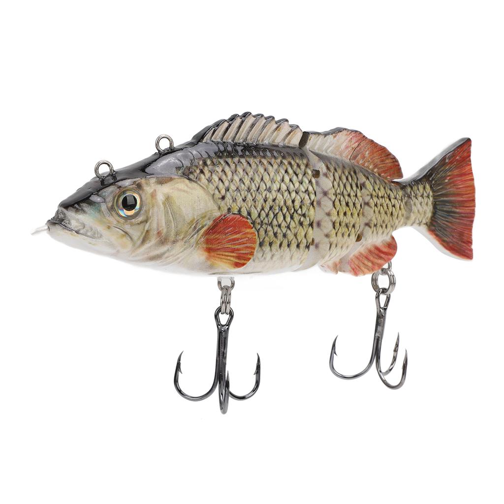 Электронная рыболовная приманка, перезаряжаемая, многосоставная, реалистичная, самоплавающая, со светодиодом