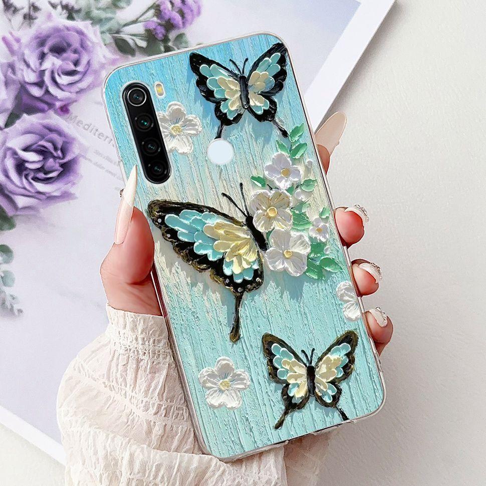 6.3" Silicone Case For Xiaomi Redmi Note 8 Soft TPU Cute Patterned Cover Case For Redmi Note 8  Note8 Protective Shell Bumper