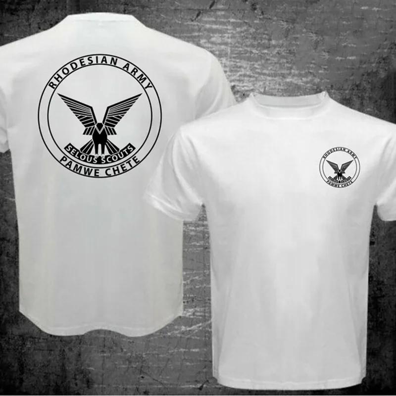 Rhodesian Zimbabwe Selous Scouts Pamwe Chete Logo Tshirt Unisex Unisex Tee Shirt Creative Novelty Summer Army Green T Shirt For Unisex
