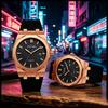 Men's quartz watch, made of quartz, 12-sided case with silicone strap, large dial calendar wristwatch, suitable for all occasion