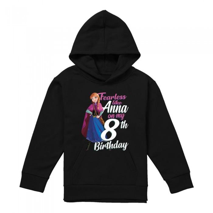 Frozen Childrens/Kids Fearless Like Anna Heather 8th Birthday Pullover Hoodie