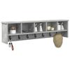 Wall Mounted Nightstand with Shelf Concrete Grey 100 x 16 x 26 cm