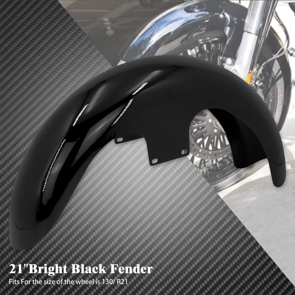 Motorcycle Steel 19'' 21'' Mudguard Wheels Wrap Front Fender For Harley Touring Road King Electra Street Glide Baggers 2014-2023