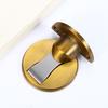Magnetic Door Stopper Brushed Satin Nickel Floor Metal  Invisible  Adhesive Door Holder