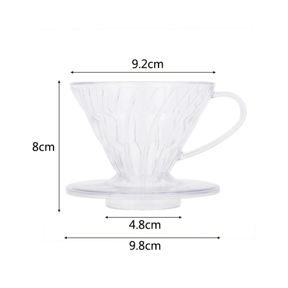 1-2 Cups Capacity Pour Over Coffee Maker Reusable Coffee Filter Cup Cafe Restaurant