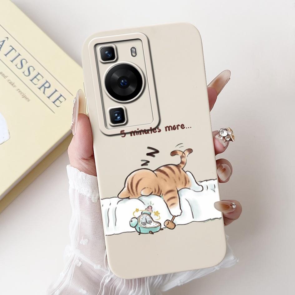 Чехол для Huawei P60 Pro MNA-LX9 Чехол Милый Мультяшный Кролик Панда Мягкий Жидкий Силикон Защитный Чехол Для HuaweiP60 P60 Art Capa
