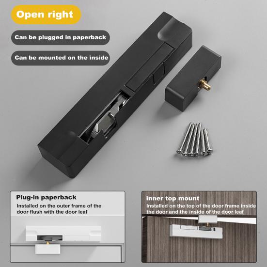 Автоматический доводчик для ворот, полностью регулируемый, прочный, несущий нагрузку, универсальный, простой монтаж, аксессуары для доводчика