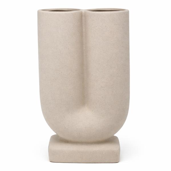 Ceramic Double Vase H25.5cm Natural Harmony