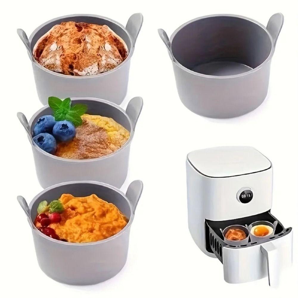 4 Pcs Non Stick Egg Cooker Mould BPA Free Air Fryer Baking Ramekins Egg Poacher Cups  Cooking