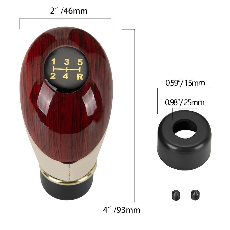 Ручка переключения передач из АБС-пластика, рычаг переключения передач, карбоновый/деревянный 5-скоростной автомобильный рычаг переключения передач, универсальный рычаг