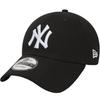 New Era New York Yankees Essentials Adjustable 9FORTY Cap - Black, Officially Licensed, Curved Visor
