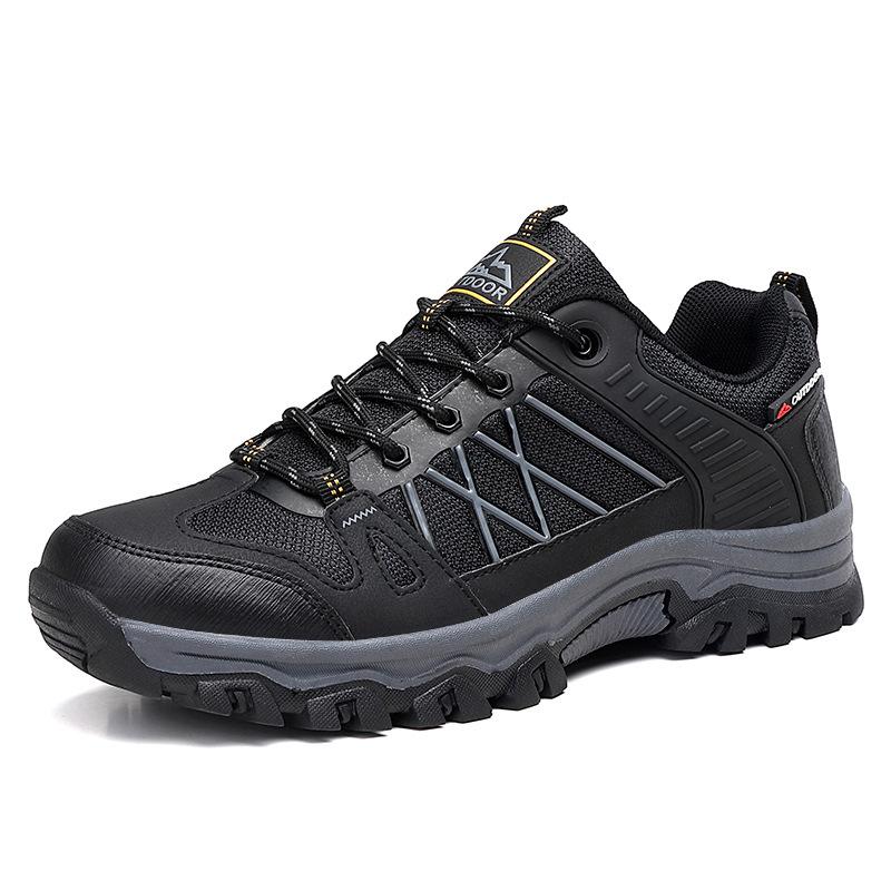 Spring and autumn new men's outdoor mountain climbing breathable wear-resistant casual hiking shoes low-top sports shoes hiking shoes men's shoes