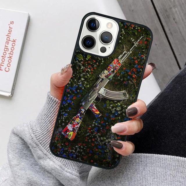 Чехол для мобильного телефона с изображением пистолета для iPhone 17 Air 16e 15 14 12 13 11 Pro MAX apple Plus Coque