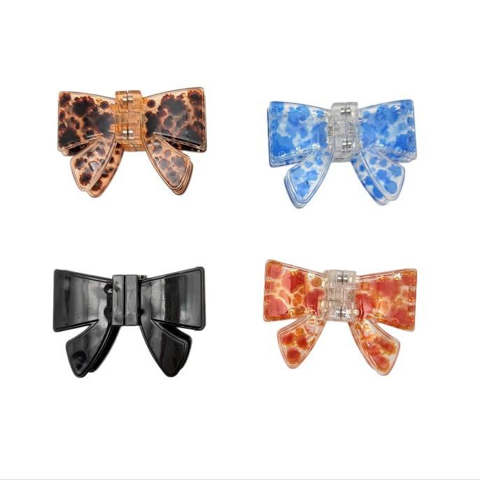 Magnetic Bow Hair Claw Clip Strong Magnet Grip No-Slip Non-Damaging Women Long Hair Styling Accessory Elegant Fashion Hair Pin