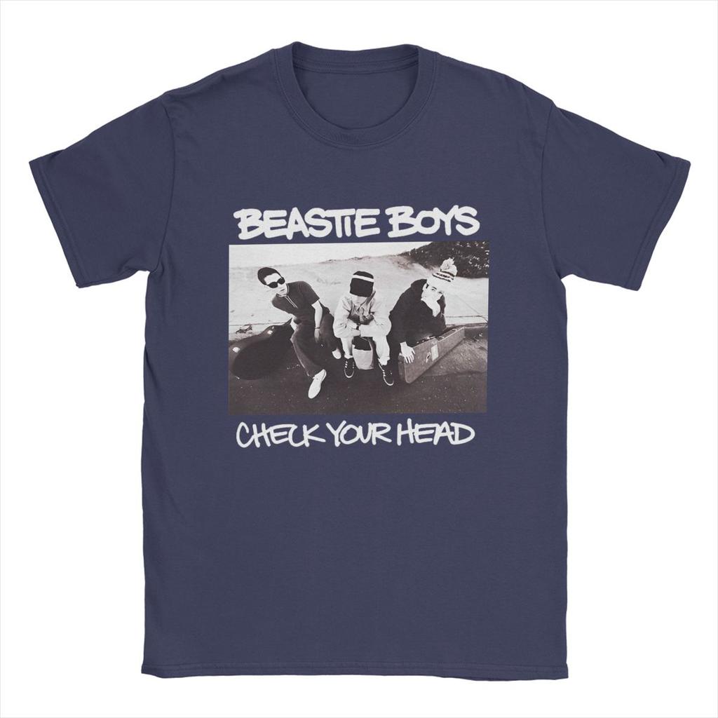 Men T-Shirts Beastie Boys Leisure Pure Cotton Tees Short Sleeve T Shirt O Neck Clothing 4XL 5XL 6XL