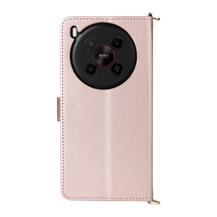 Multifunctional 6-Card Slots Leather Phone Case with Wrist Strap