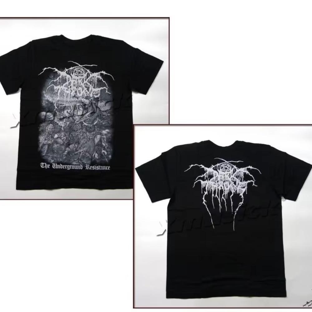 DARKTHRONE Андеграундный норвежский блэк-метал Тайская группа Дышащие мужские и женские футболки с коротким рукавом из чистого хлопка