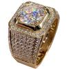 Солитер 14K Золото Мужское 2 карата Лабораторный Алмаз Муассанит Кольцо 925 пробы Ювелирные изделия Вечеринка Обручальное кольцо Кольца для мужчин