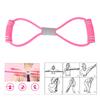 2Pcs 8Shaped Pull Rope Chest Expander Elasticity Belt Stretching Strap Yoga Fitness Equipmentpink